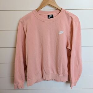Nike Candy Pink Lightweight Crew Sweatshirt Pullover Valentine's Day Spring